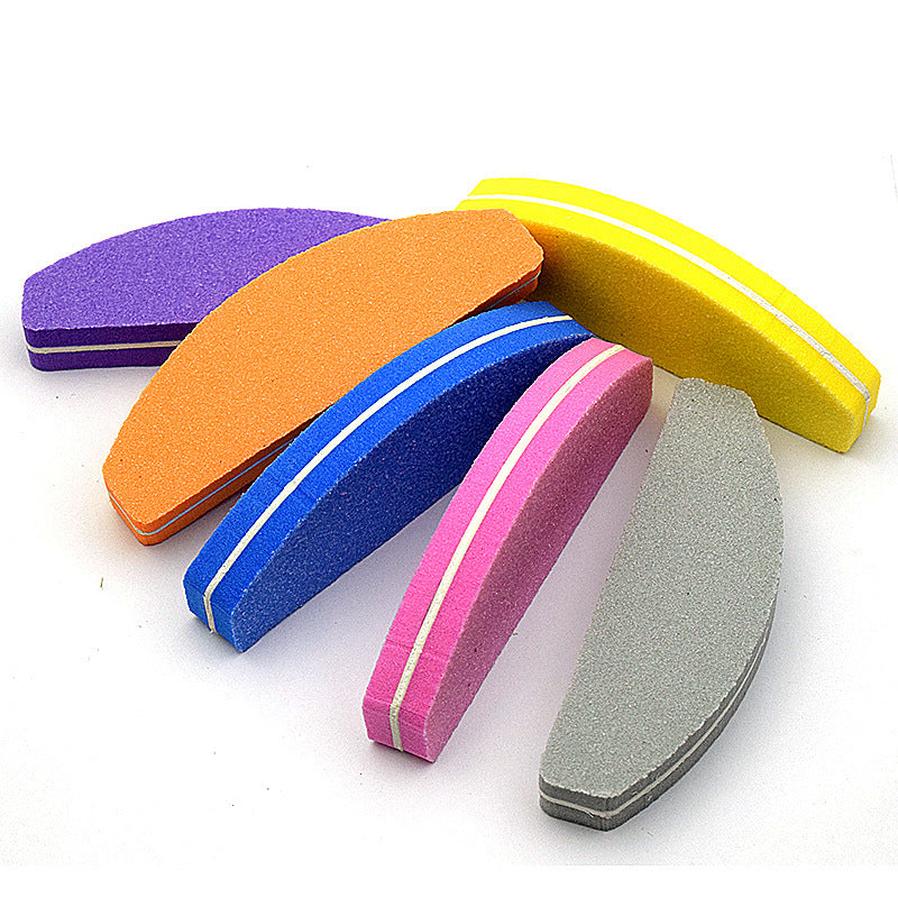 JMT-432138 High Elastic Half-Moon Sponge Polishing Tool for Nail Care