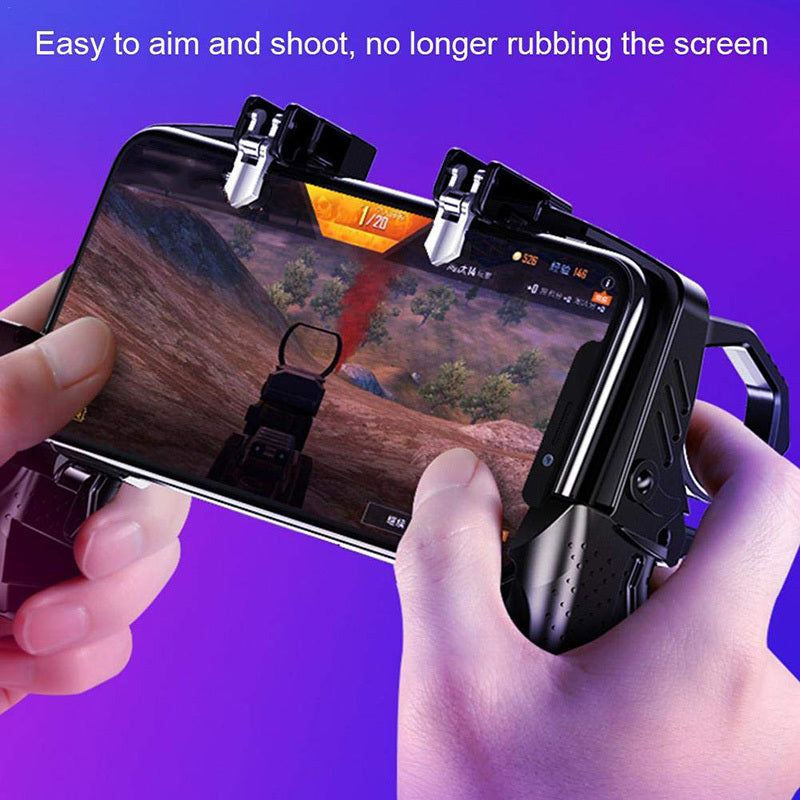 JMT-432138 Multi-Function Gamepad for Mobile Devices - Ergonomic Design with Trigger Mechanism for Enhanced Gaming Experience