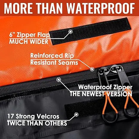JMT-432458 Waterproof Rooftop Cargo Carrier Bag - 21 Cubic Feet Capacity for All Vehicles with or without Roof Racks