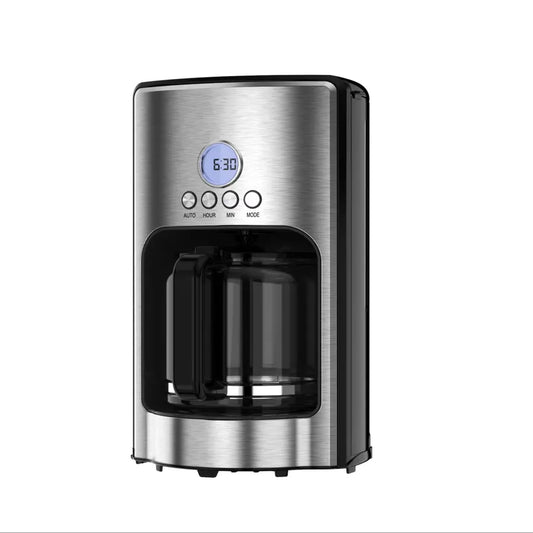 JMT-432650 Automatic 12-Cup Drip Coffee Maker with Warm Preservation Function and 1000W Power