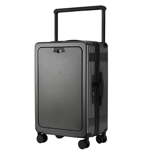 JMT-432714 Expandable Cabin Suitcase with Wheels and Laptop Stand for Travel Carry-On