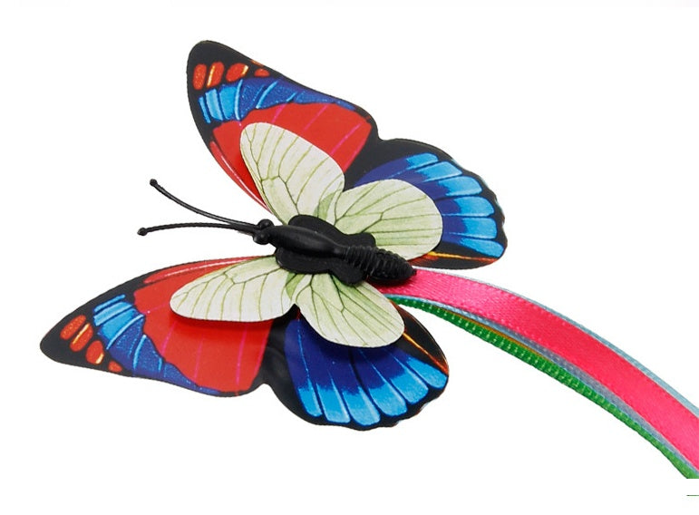 JMT-432970 Flashing Auto-Rotating Butterfly Interactive Cat Toy for Engaging Playtime
