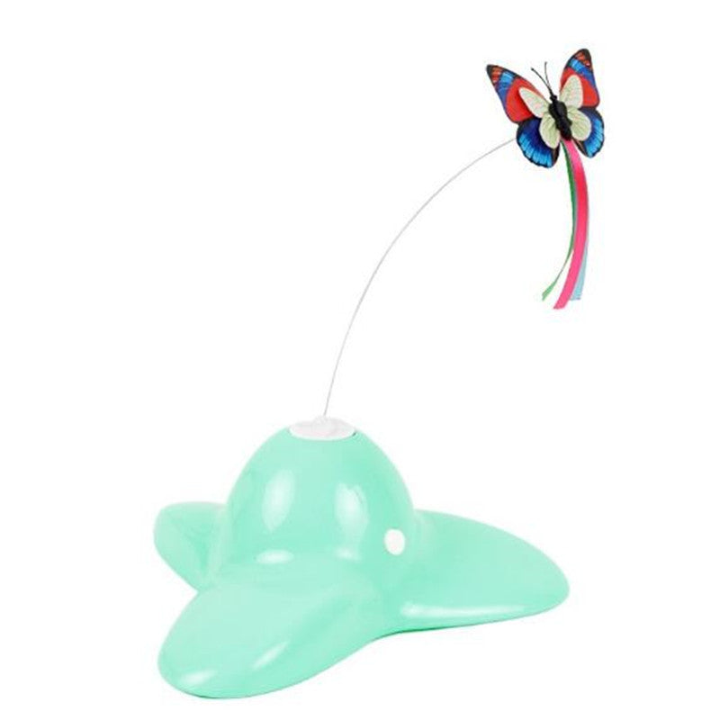 JMT-432970 Flashing Auto-Rotating Butterfly Interactive Cat Toy for Engaging Playtime