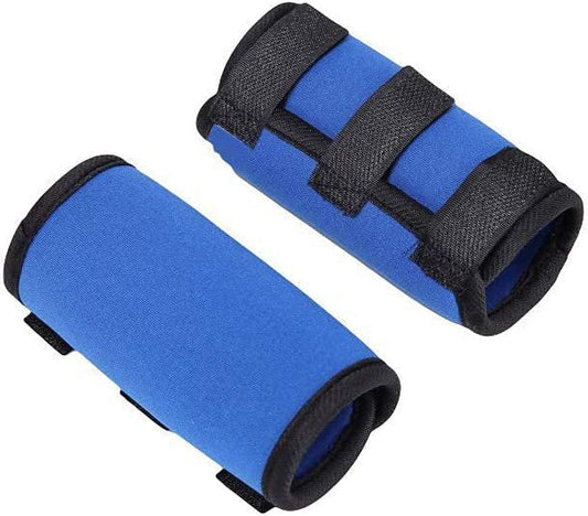 JMT-433610 Neoprene Dog Knee Protective Gear - Non-Slip, Warm & Wear-Resistant Thigh Protectors in Black, Red & Blue