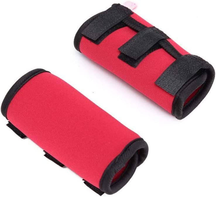 JMT-433610 Neoprene Dog Knee Protective Gear - Non-Slip, Warm & Wear-Resistant Thigh Protectors in Black, Red & Blue