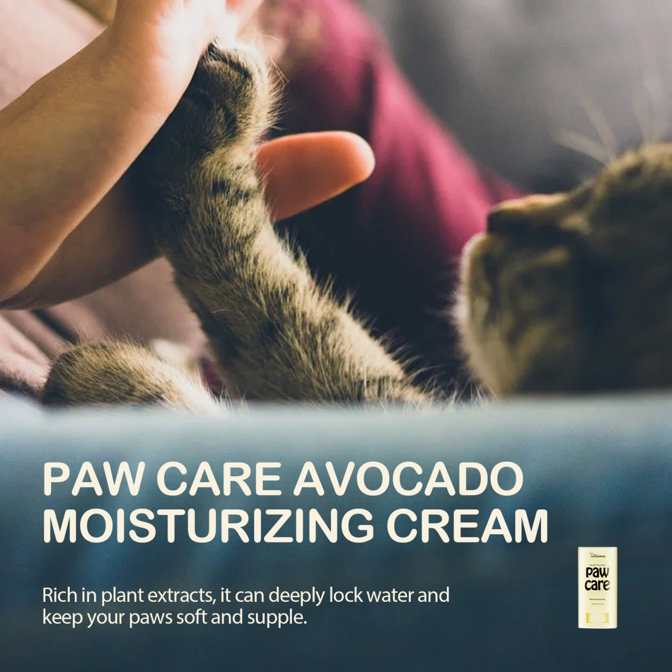 JMT-434058 Moisturizing Avocado Foot Balm for Dogs and Cats - Cleansing Care for Paws and Noses