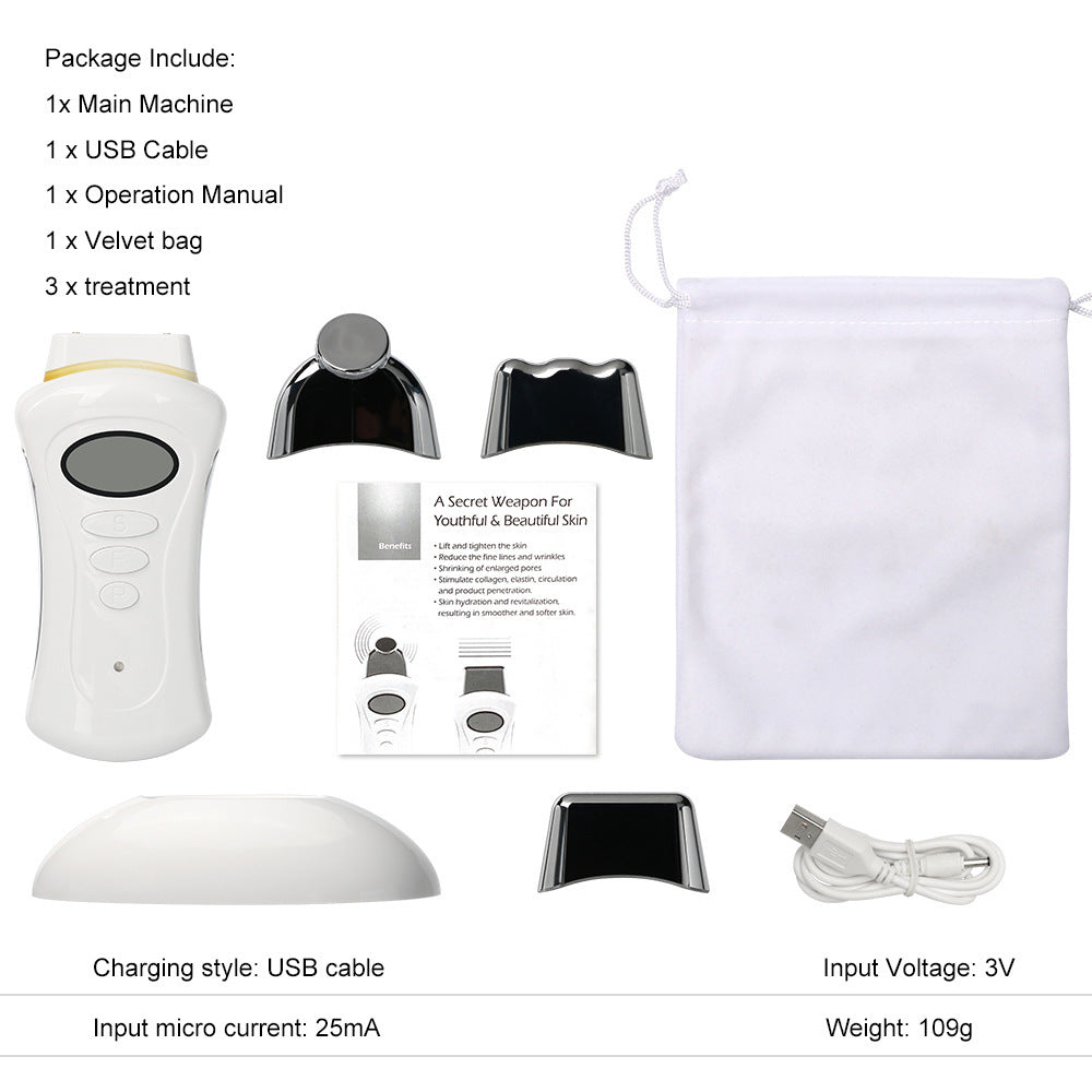JMT-434122 Skin Care Beauty Instrument with Adjustable Gears and Three Heads for Personalized Treatments