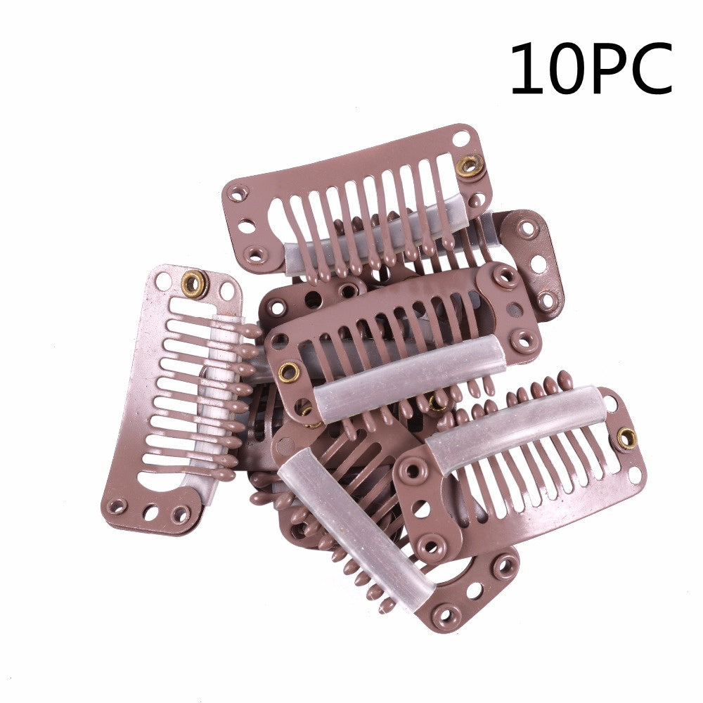 JMT-434506 Stainless Steel Wig Clips for Medium and Long Hair Extensions and Pieces