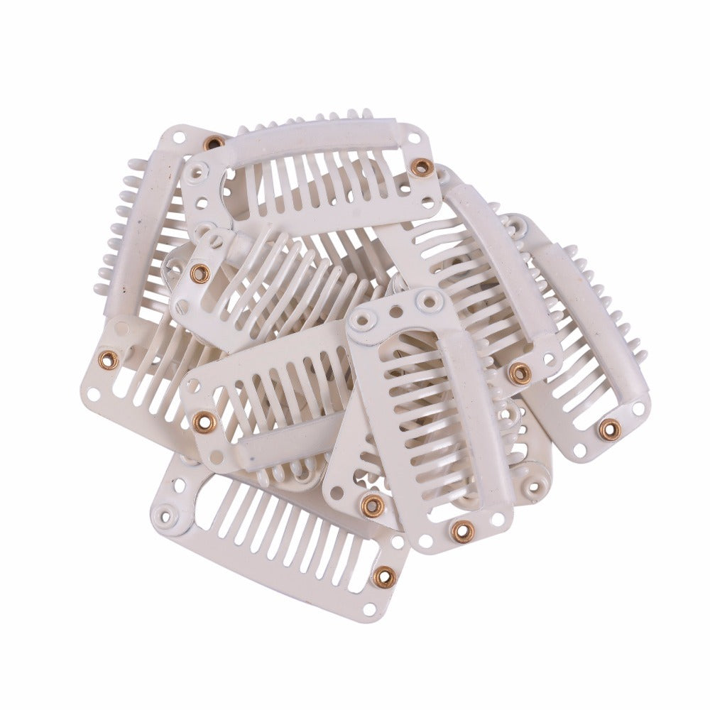 JMT-434506 Stainless Steel Wig Clips for Medium and Long Hair Extensions and Pieces