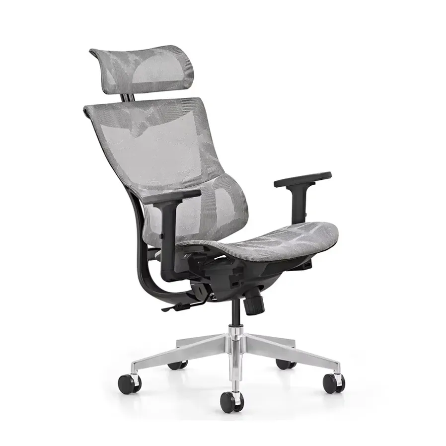 JMT-434890 Ergonomic 3D Mesh Office Chair with Adjustable Headrest and Armrests for Enhanced Comfort