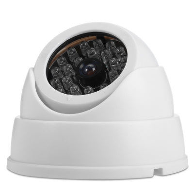 JMT-434954 Realistic Dummy Fisheye Security Camera with Flashing LED Light