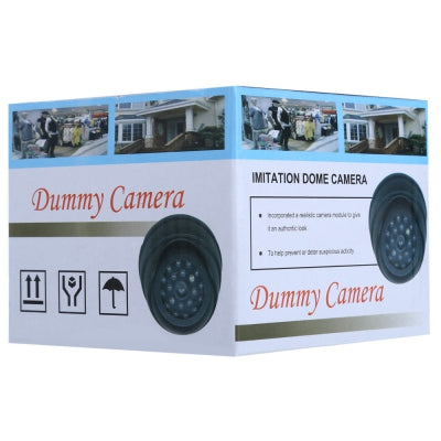 JMT-434954 Realistic Dummy Fisheye Security Camera with Flashing LED Light