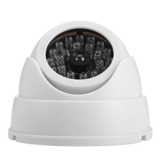 JMT-434954 Realistic Dummy Fisheye Security Camera with Flashing LED Light