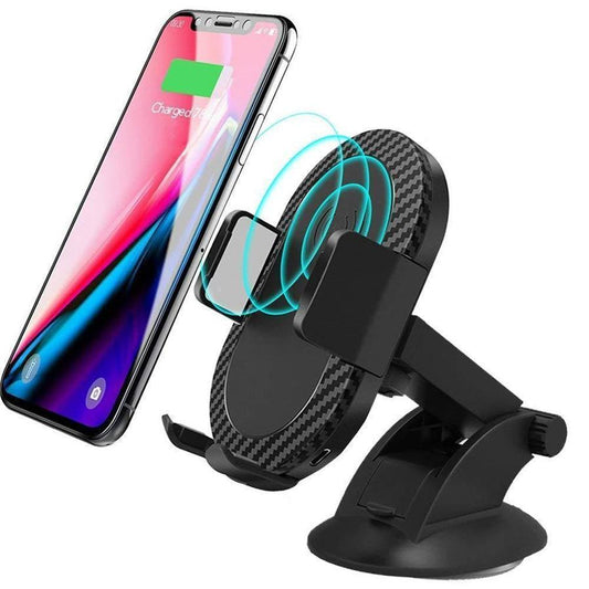 JMT-435146 Wireless Fast Charging Car Phone Holder with Adjustable Support and Accessories