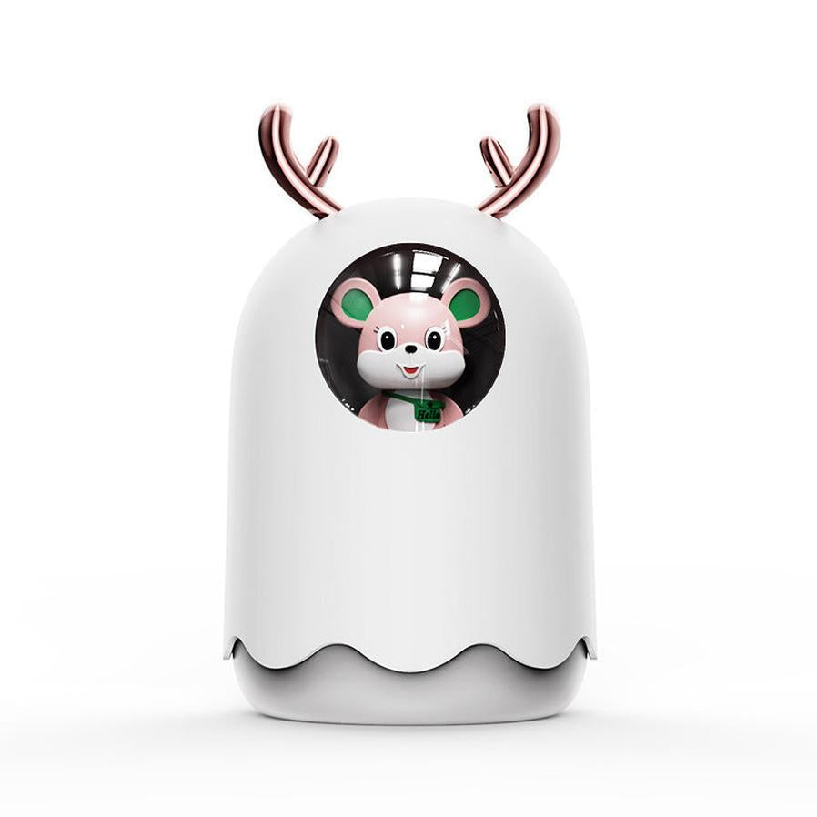 JMT-435274 Cute Portable Ultrasonic Cool Mist Humidifier with Lamp for Home and Office – 300ml Capacity