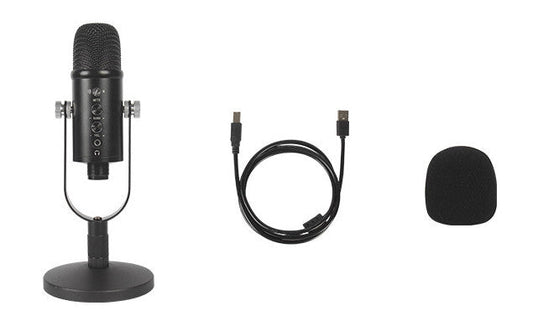 JMT-435466 Condenser Microphone for Live Streaming and Recording with USB Connection and Accessories