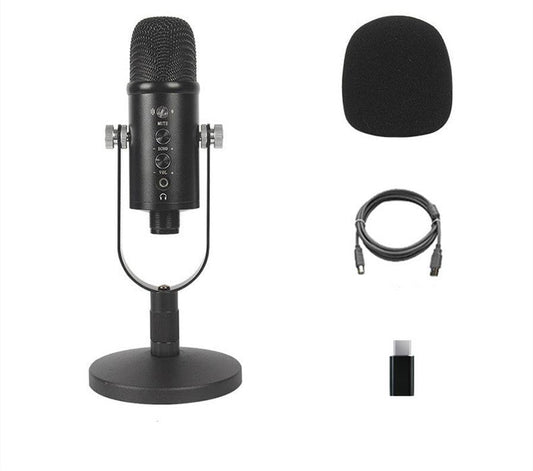 JMT-435466 Condenser Microphone for Live Streaming and Recording with USB Connection and Accessories