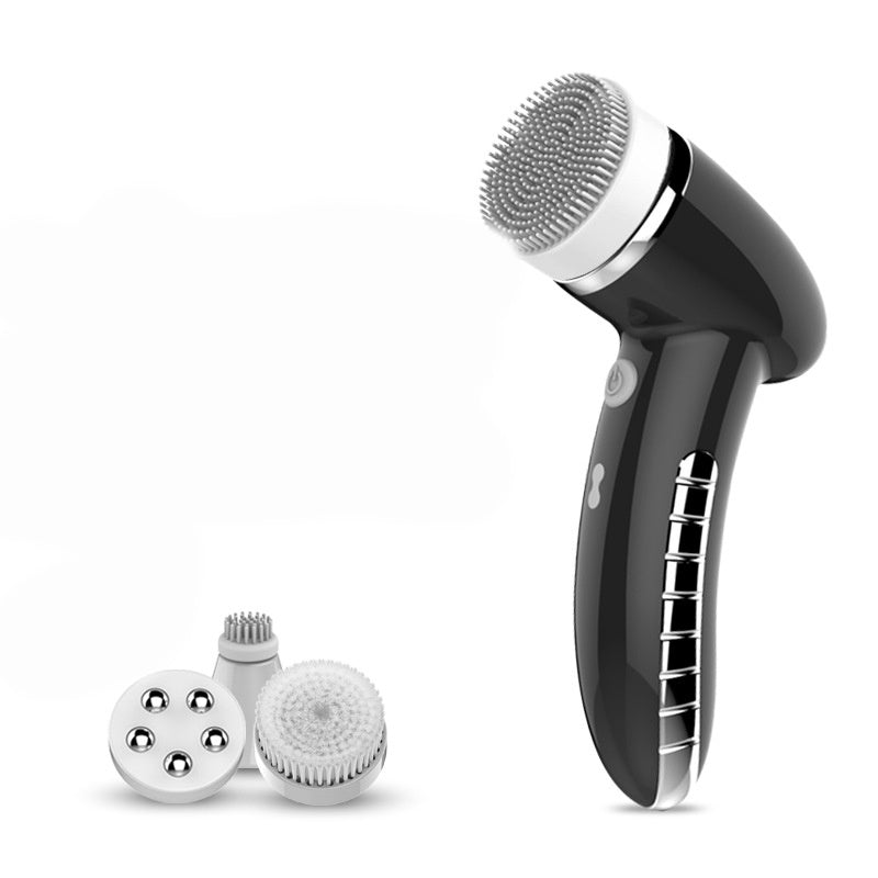 JMT-435530 Ultrasonic 4-in-1 Electric Facial Cleansing Device - 2 Gear Options in Rose Gold, Ceramic White, or Black
