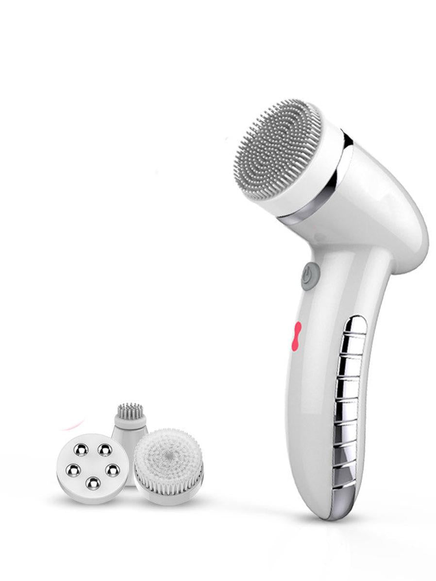 JMT-435530 Ultrasonic 4-in-1 Electric Facial Cleansing Device - 2 Gear Options in Rose Gold, Ceramic White, or Black