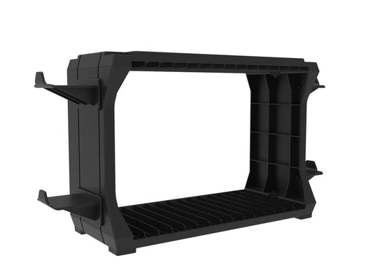 JMT-435594 Game Console Disc and Controller Storage Stand for PS5, PS4, Xbox Series X, and Nintendo Switch - Black