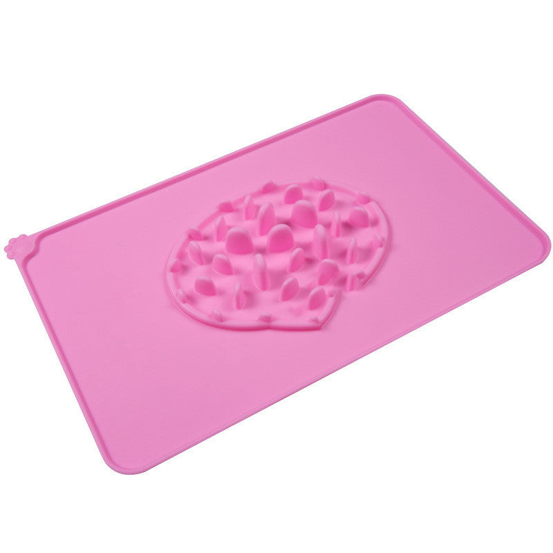 JMT-435594 Pet Slow Food Bowl Placemat - Food Grade Silicone, BPA Free, Heat Resistant, Multi-Use for Ice and Desserts