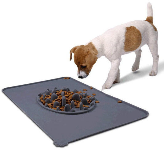 JMT-435594 Pet Slow Food Bowl Placemat - Food Grade Silicone, BPA Free, Heat Resistant, Multi-Use for Ice and Desserts