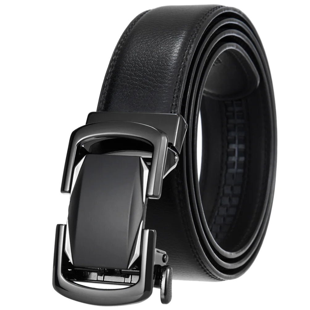 JMT-436042 Genuine Cow Leather Men's Designer Belt - Sophisticated and Durable Accessory