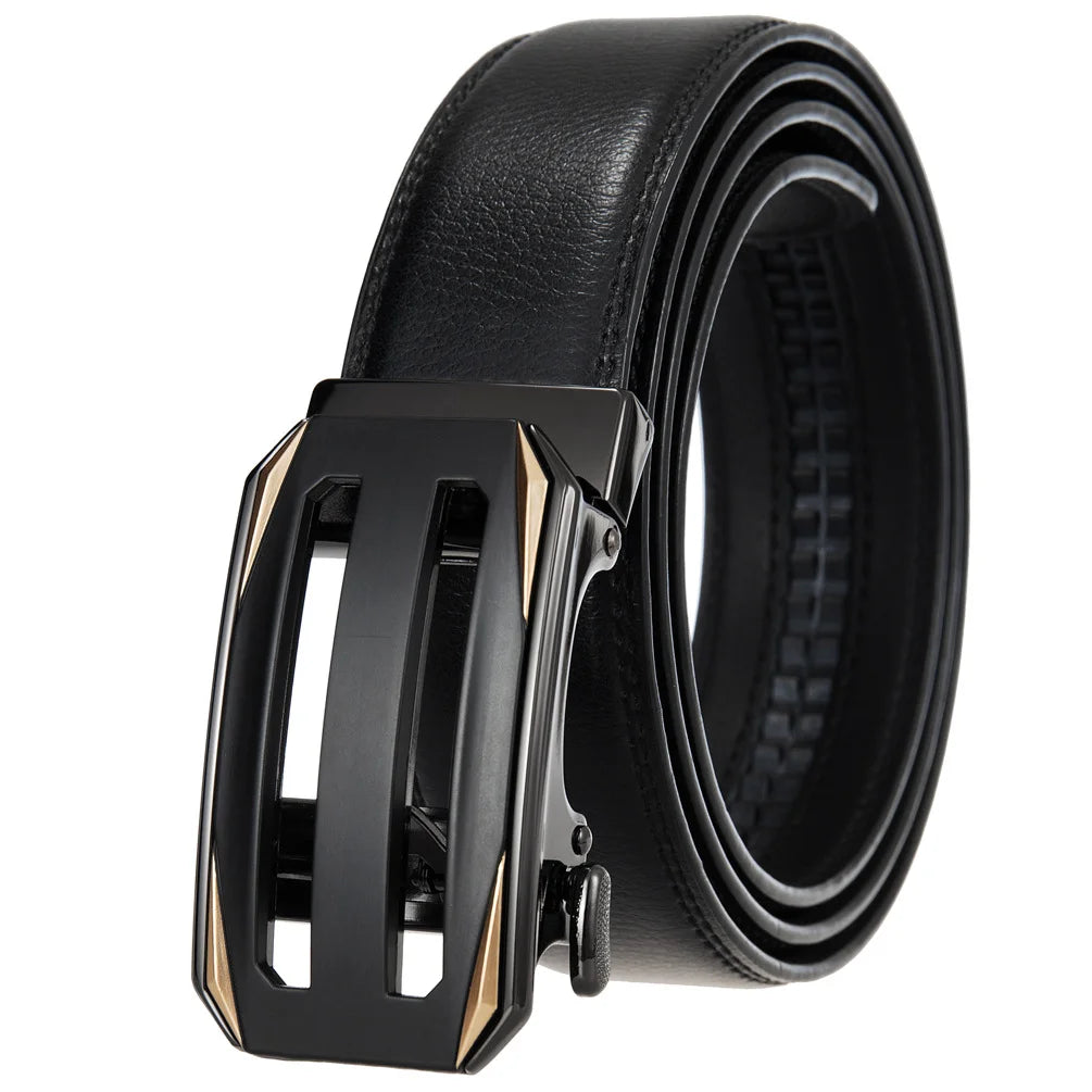 JMT-436042 Genuine Cow Leather Men's Designer Belt - Sophisticated and Durable Accessory