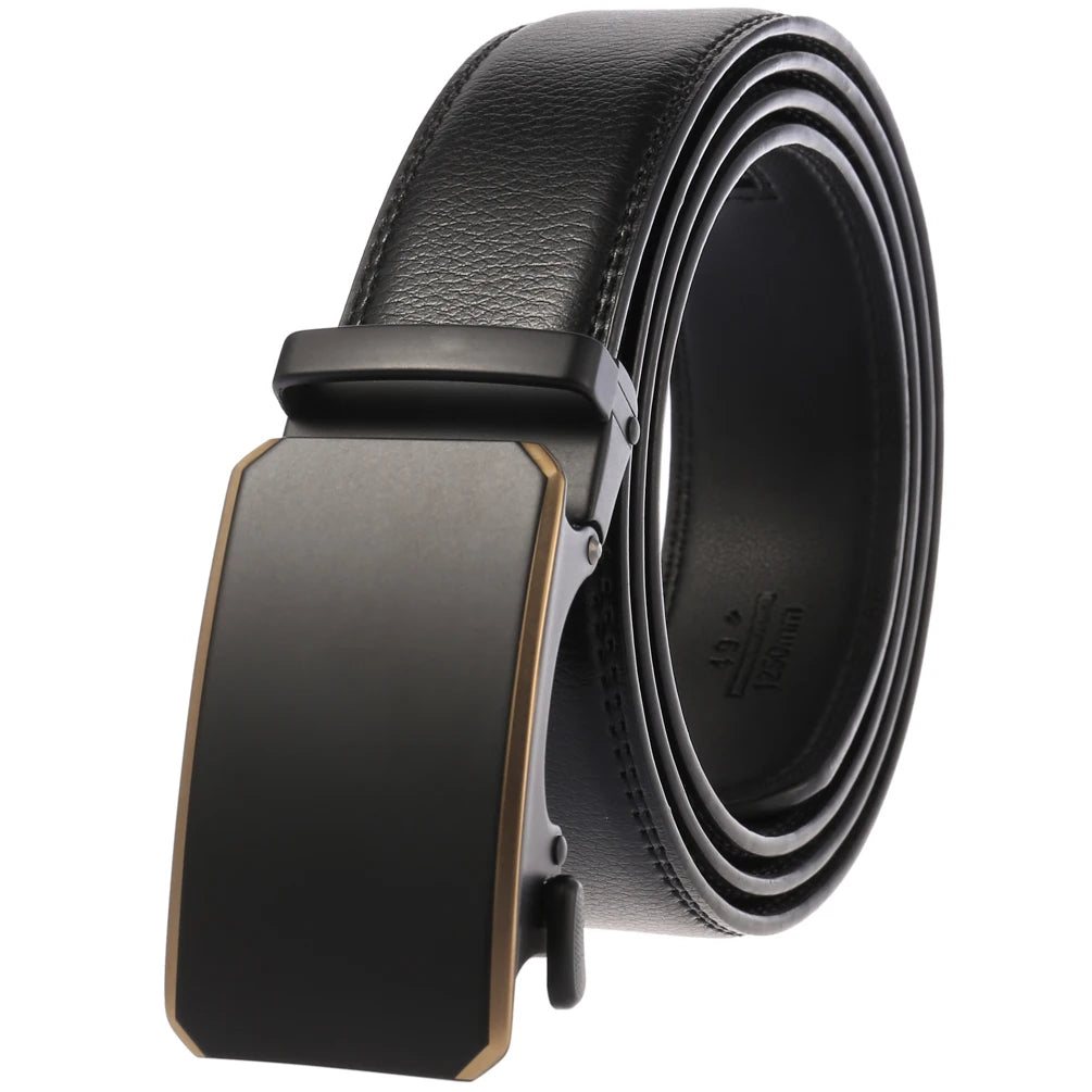 JMT-436042 Genuine Cow Leather Men's Designer Belt - Sophisticated and Durable Accessory