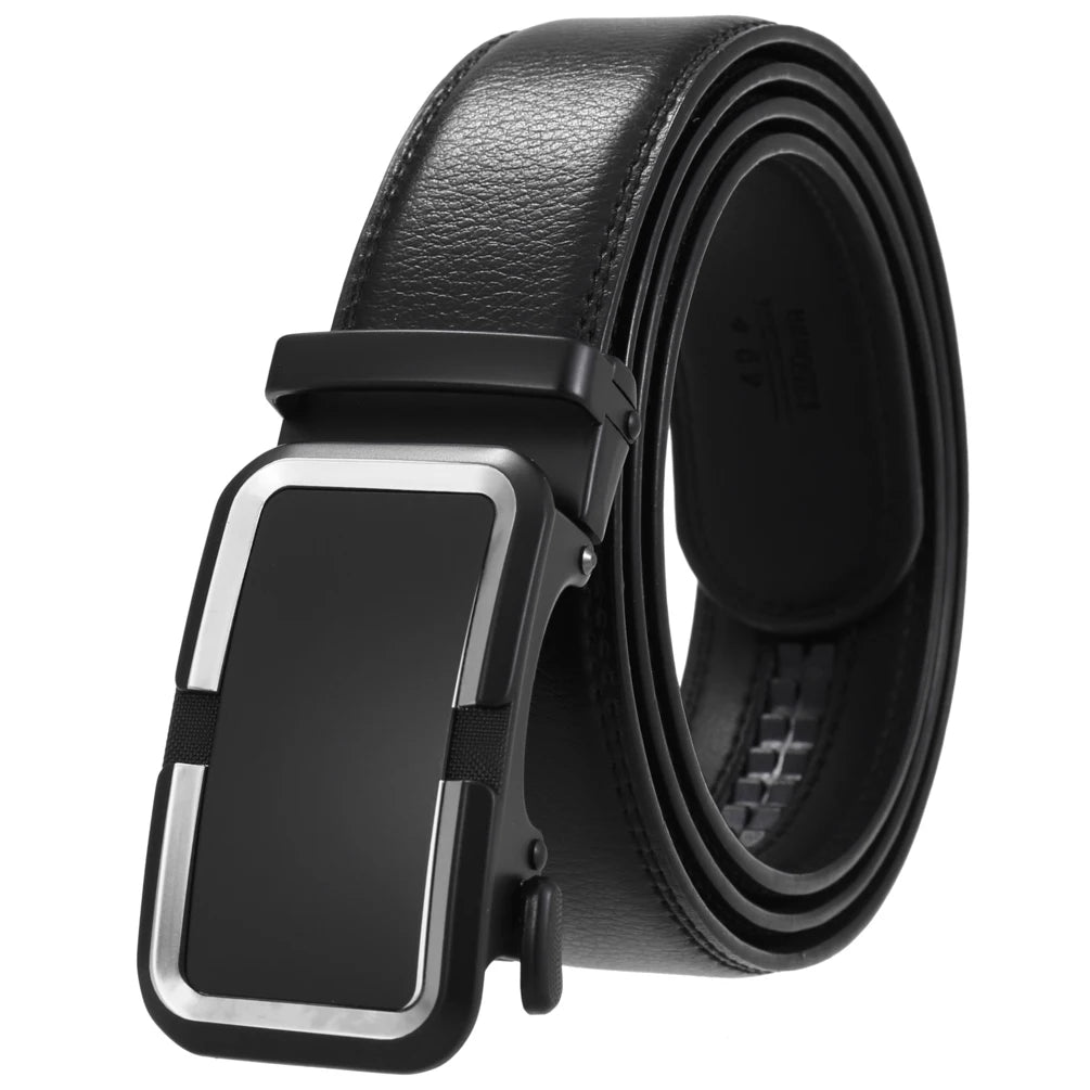 JMT-436042 Genuine Cow Leather Men's Designer Belt - Sophisticated and Durable Accessory