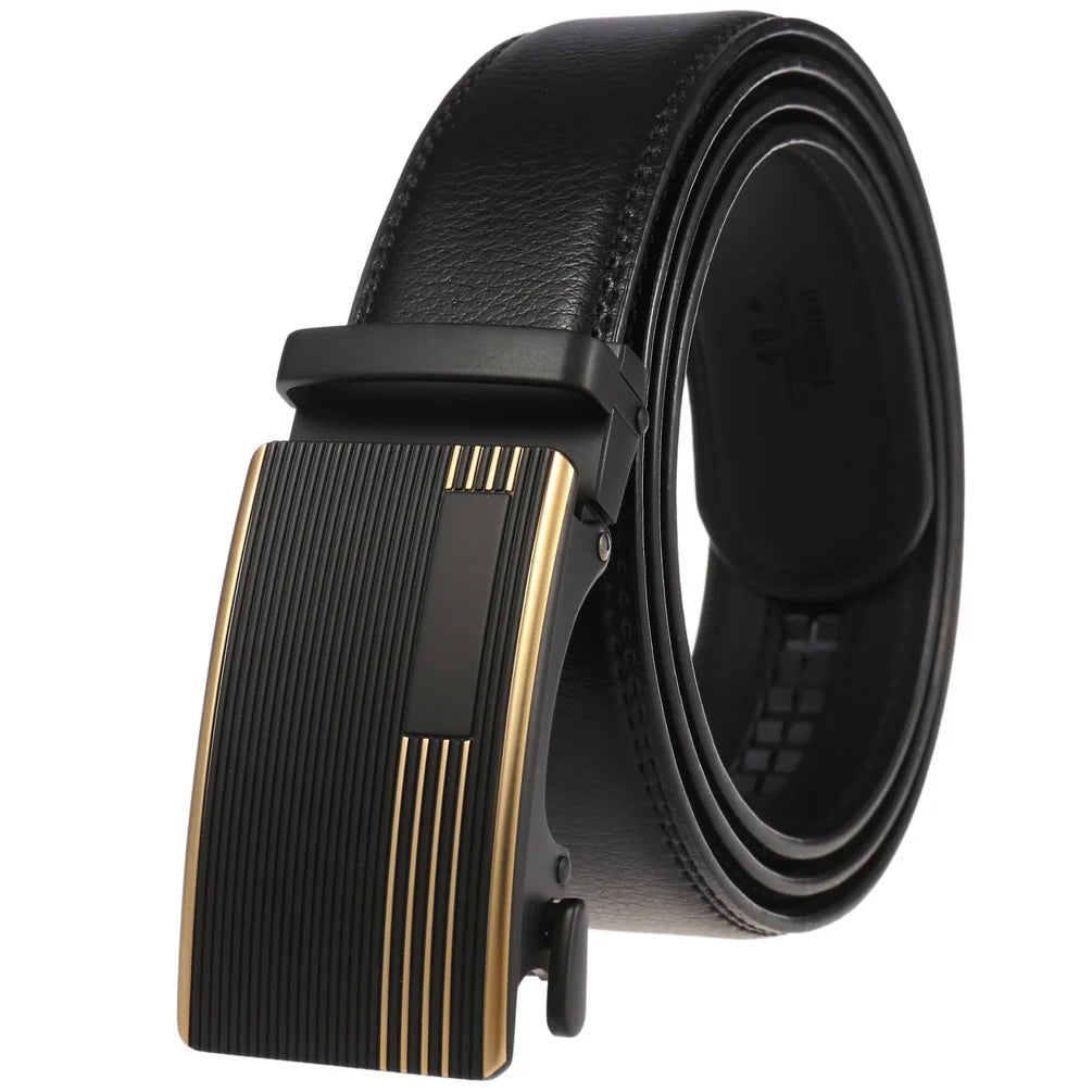 JMT-436042 Genuine Cow Leather Men's Designer Belt - Sophisticated and Durable Accessory