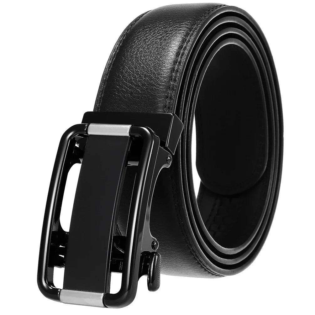 JMT-436042 Genuine Cow Leather Men's Designer Belt - Sophisticated and Durable Accessory