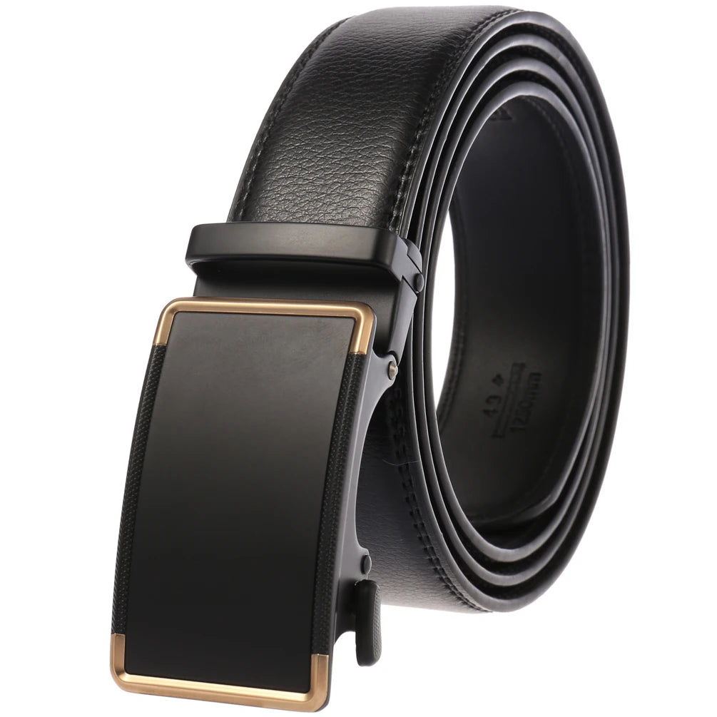JMT-436042 Genuine Cow Leather Men's Designer Belt - Sophisticated and Durable Accessory