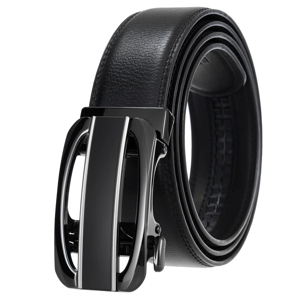 JMT-436042 Genuine Cow Leather Men's Designer Belt - Sophisticated and Durable Accessory