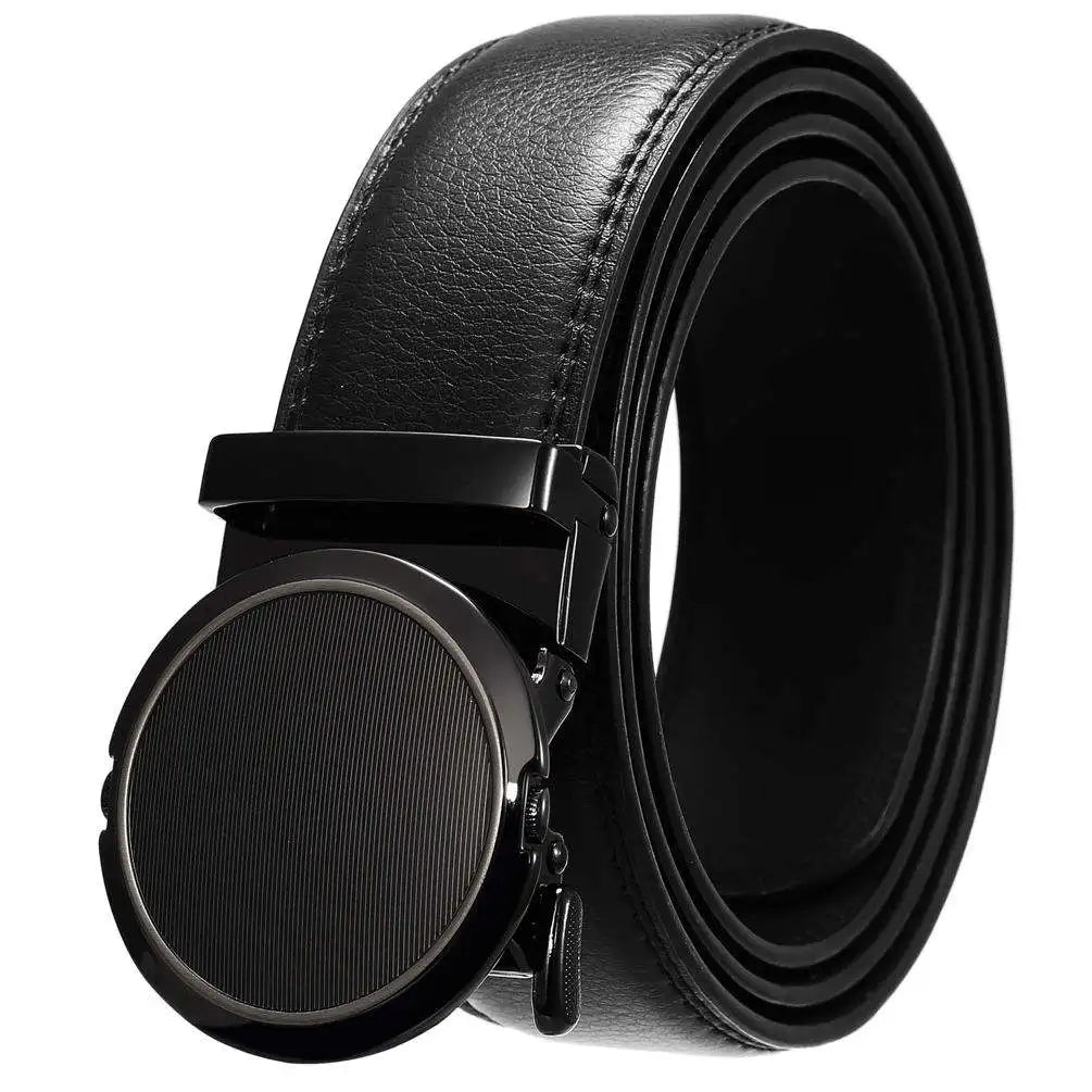 JMT-436042 Genuine Cow Leather Men's Designer Belt - Sophisticated and Durable Accessory