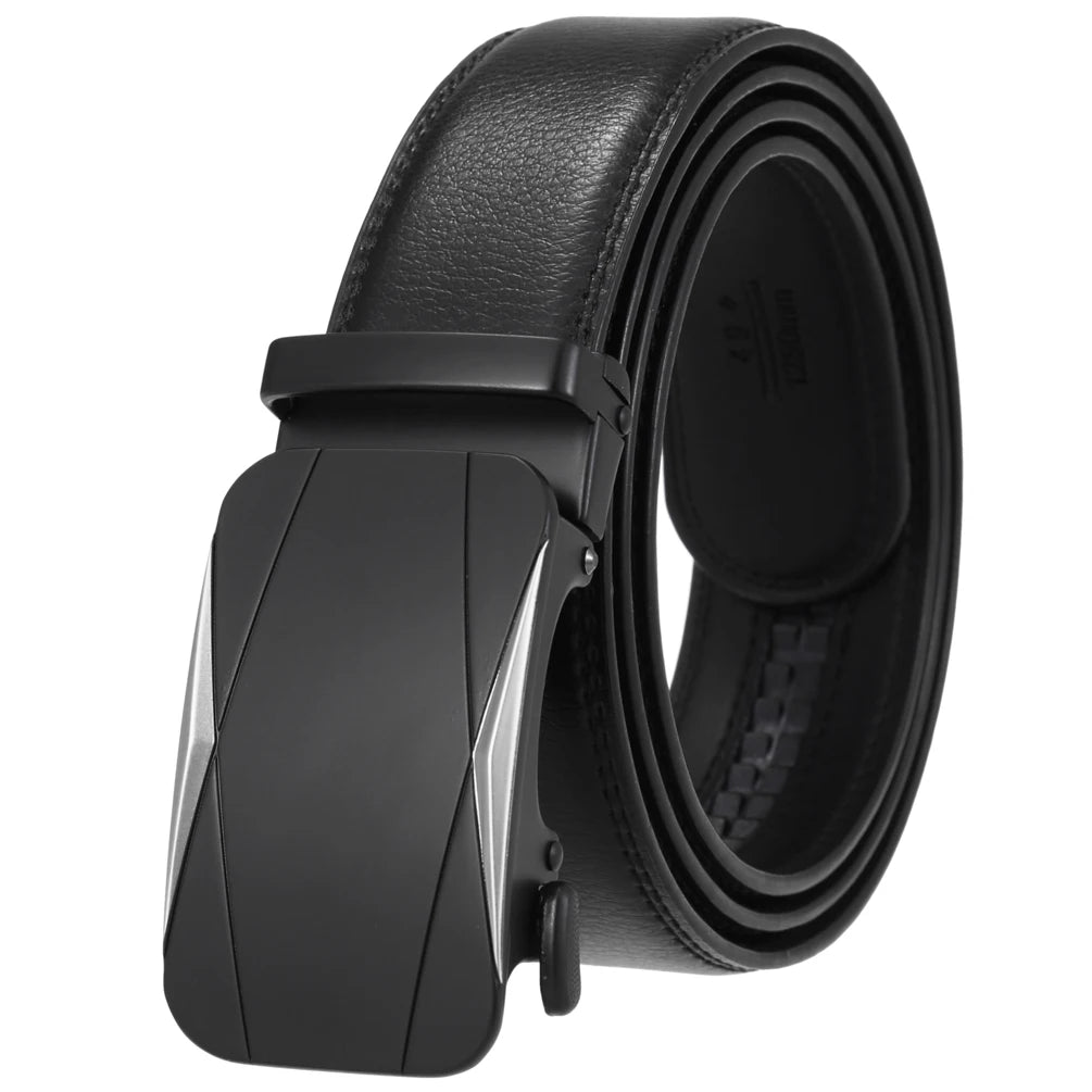 JMT-436042 Genuine Cow Leather Men's Designer Belt - Sophisticated and Durable Accessory