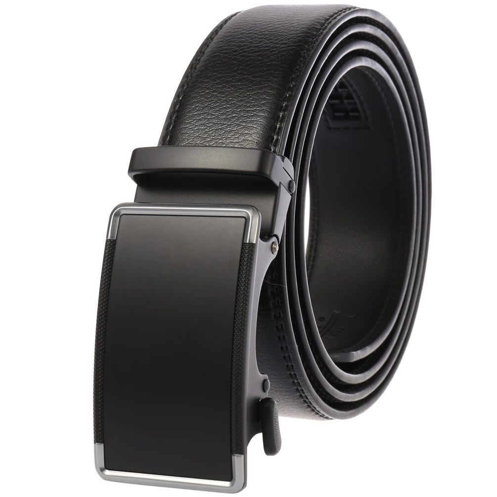 JMT-436042 Genuine Cow Leather Men's Designer Belt - Sophisticated and Durable Accessory