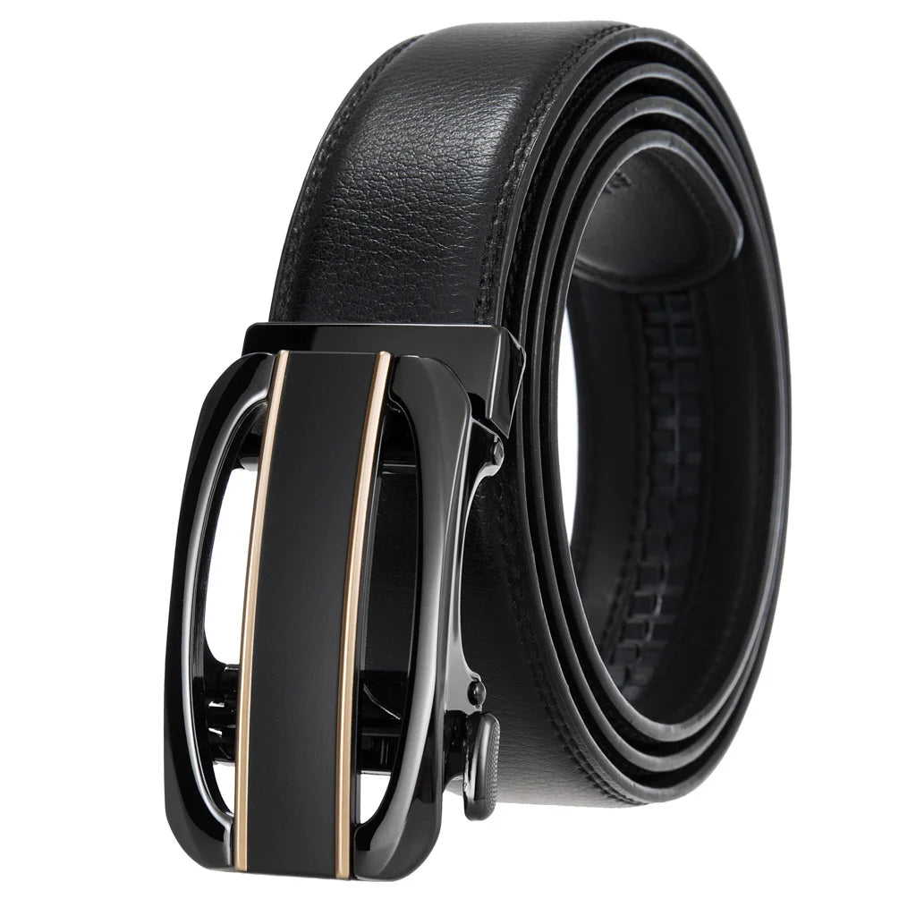 JMT-436042 Genuine Cow Leather Men's Designer Belt - Sophisticated and Durable Accessory