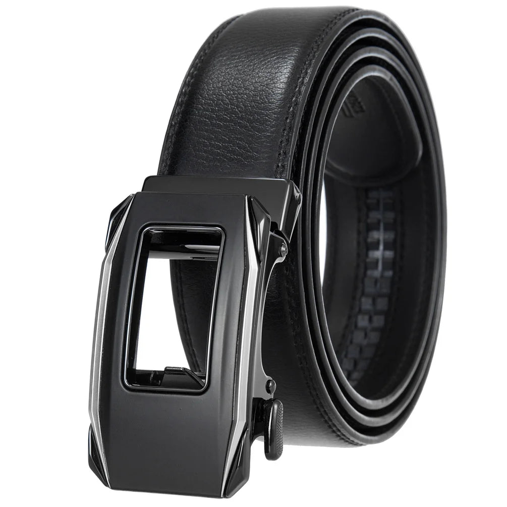 JMT-436042 Genuine Cow Leather Men's Designer Belt - Sophisticated and Durable Accessory