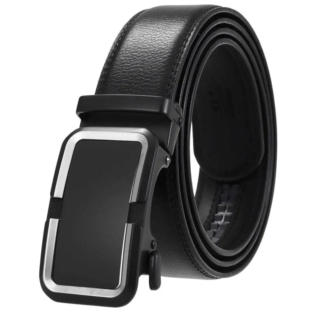 JMT-436042 Genuine Cow Leather Men's Designer Belt - Sophisticated and Durable Accessory