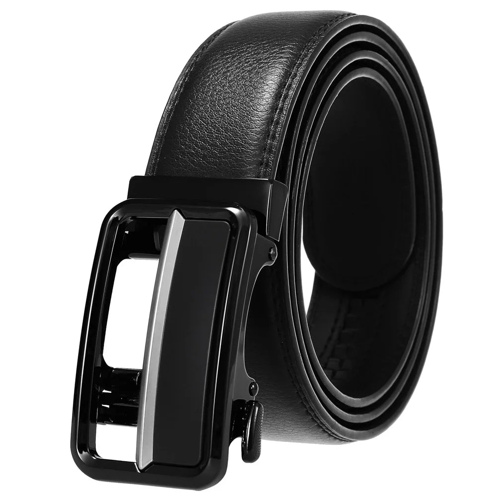 JMT-436042 Genuine Cow Leather Men's Designer Belt - Sophisticated and Durable Accessory