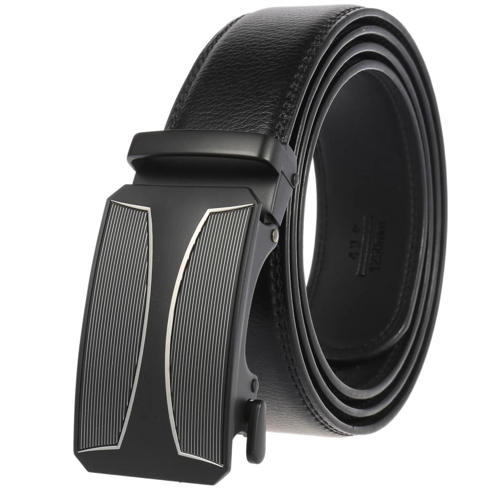 JMT-436042 Genuine Cow Leather Men's Designer Belt - Sophisticated and Durable Accessory