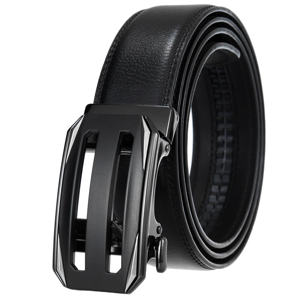 JMT-436042 Genuine Cow Leather Men's Designer Belt - Sophisticated and Durable Accessory