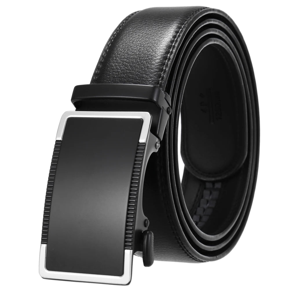 JMT-436042 Genuine Cow Leather Men's Designer Belt - Sophisticated and Durable Accessory