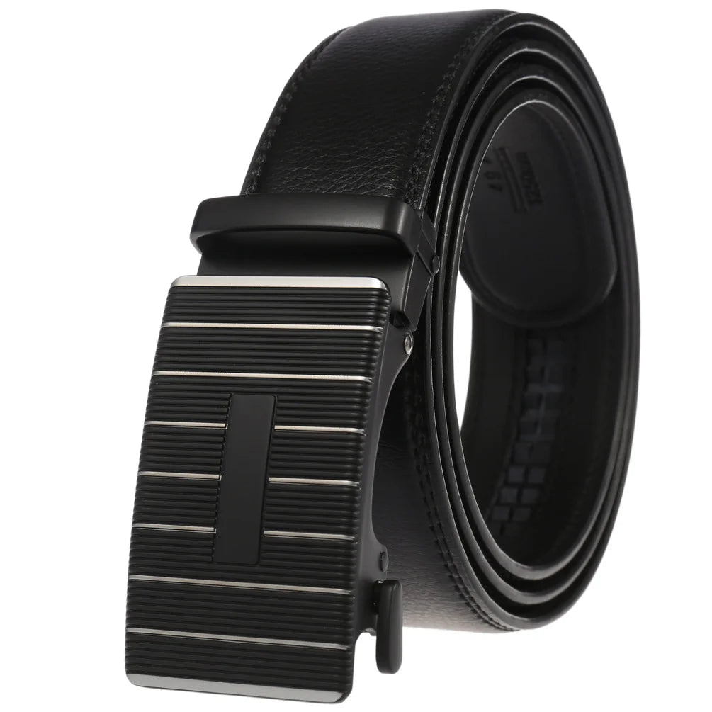JMT-436042 Genuine Cow Leather Men's Designer Belt - Sophisticated and Durable Accessory
