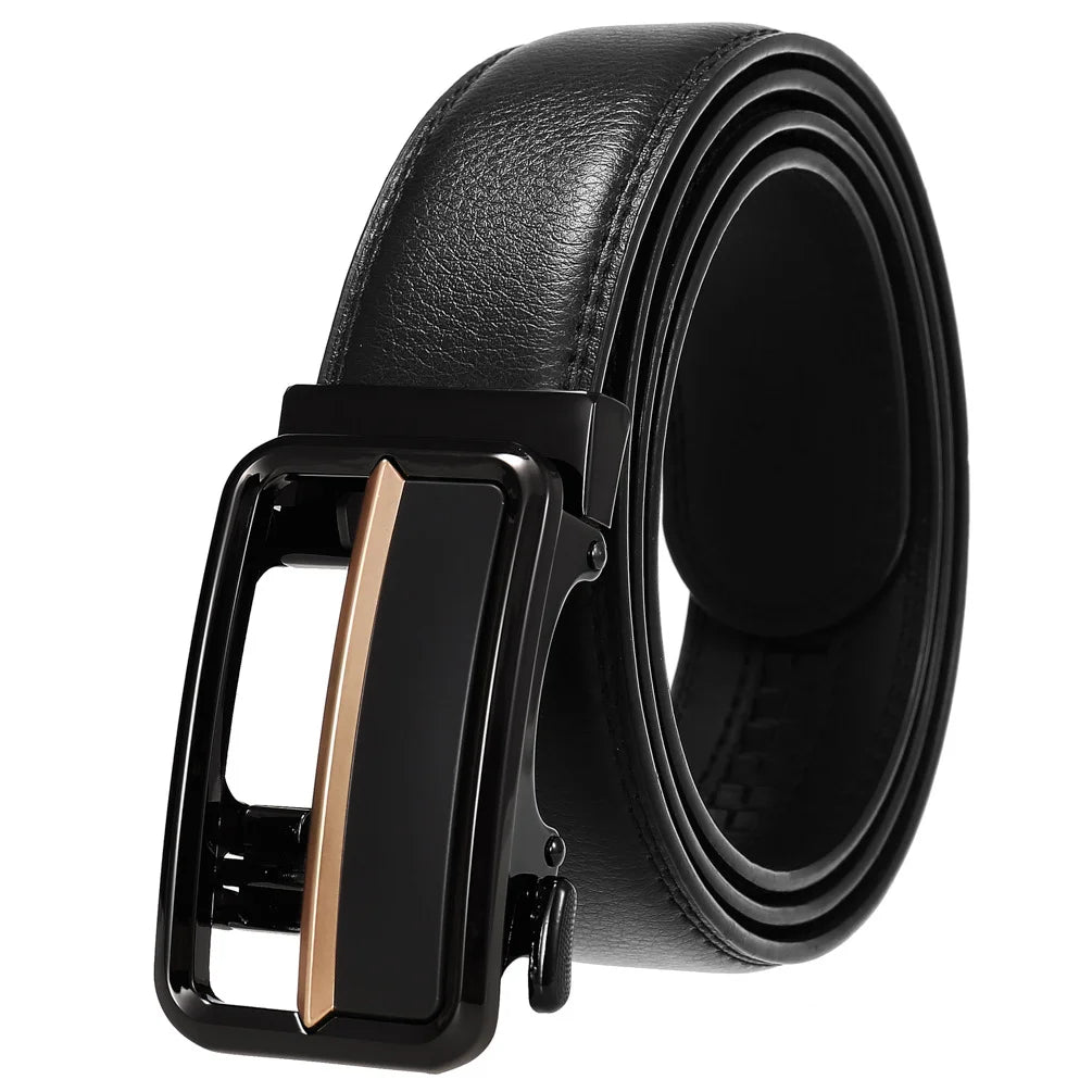 JMT-436042 Genuine Cow Leather Men's Designer Belt - Sophisticated and Durable Accessory