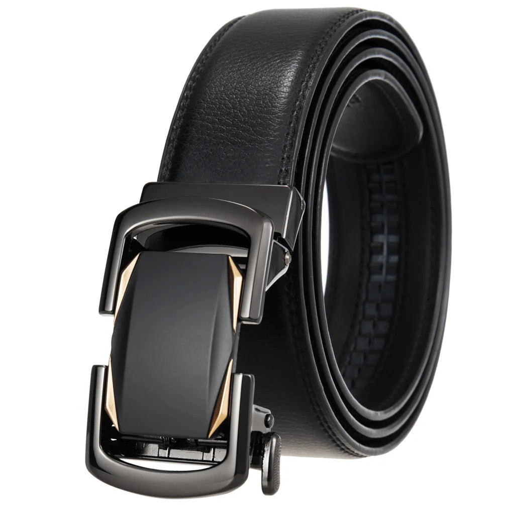 JMT-436042 Genuine Cow Leather Men's Designer Belt - Sophisticated and Durable Accessory