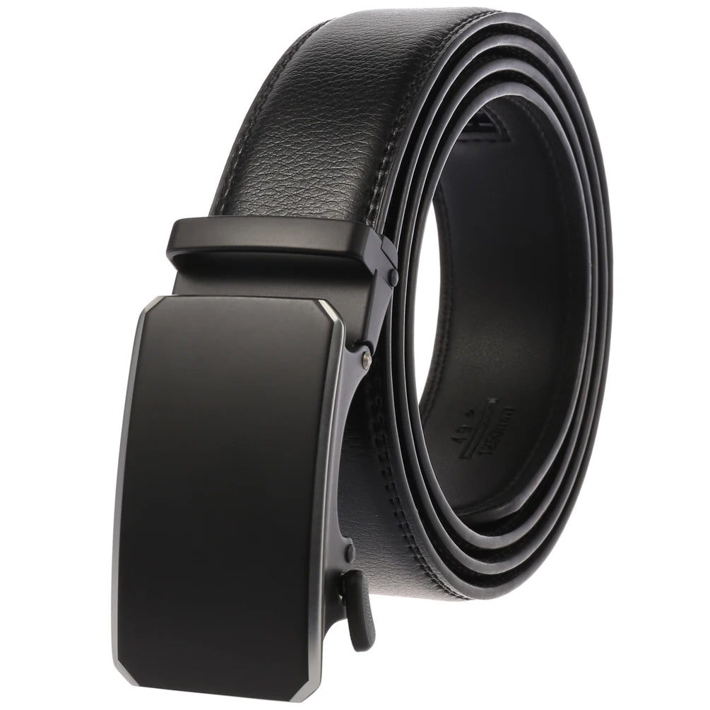 JMT-436042 Genuine Cow Leather Men's Designer Belt - Sophisticated and Durable Accessory