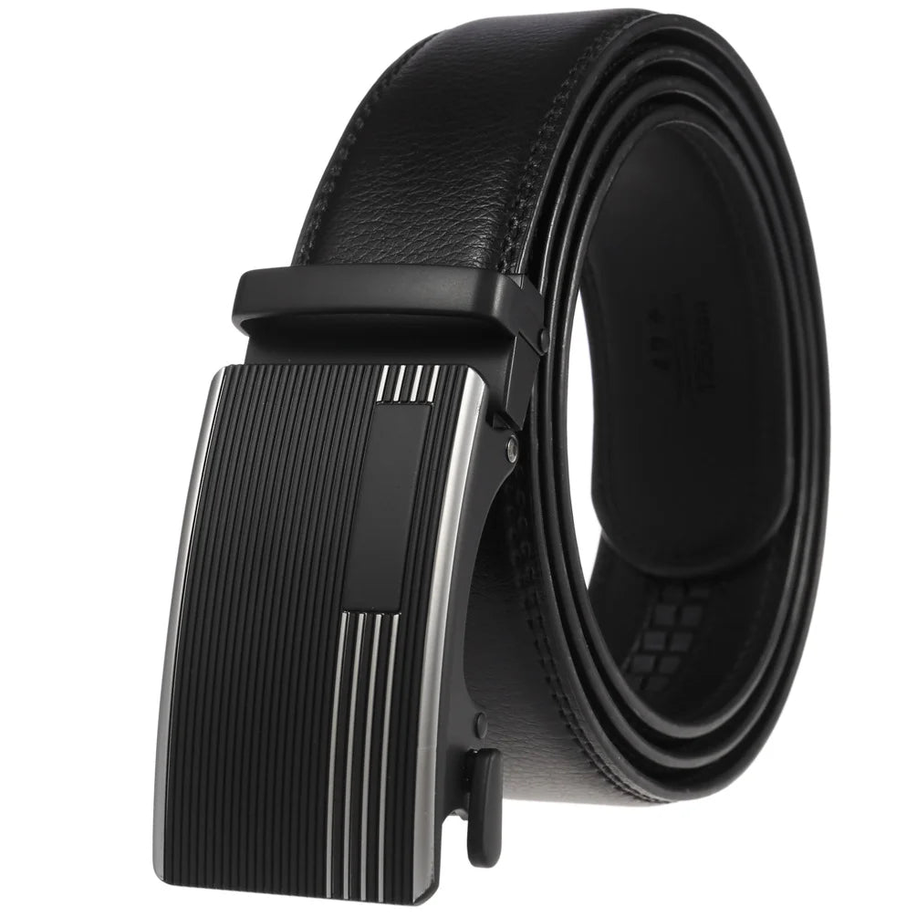 JMT-436042 Genuine Cow Leather Men's Designer Belt - Sophisticated and Durable Accessory