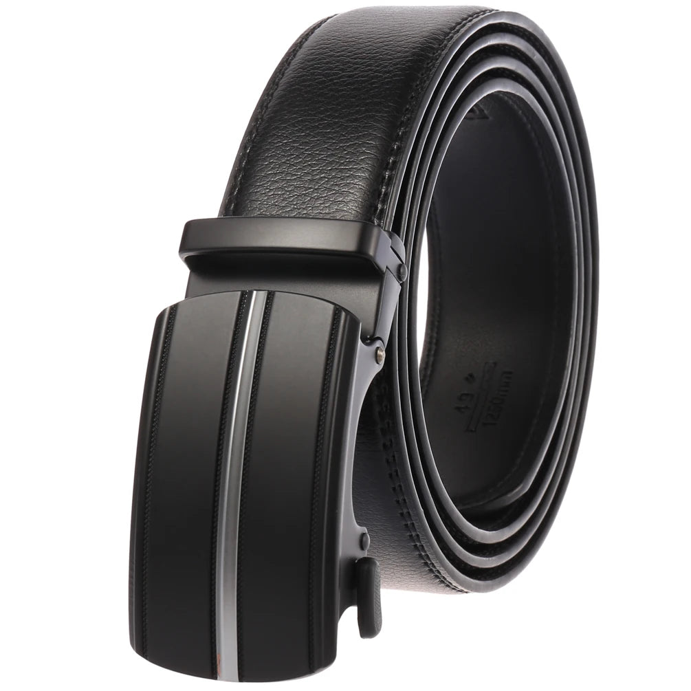 JMT-436042 Genuine Cow Leather Men's Designer Belt - Sophisticated and Durable Accessory